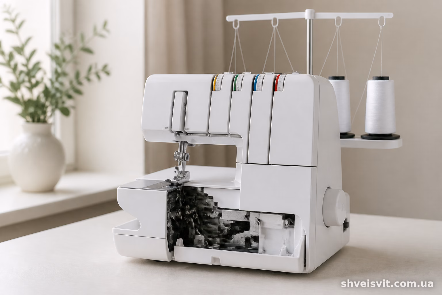 Bernette Funlock B44: як правильно заправити нитки