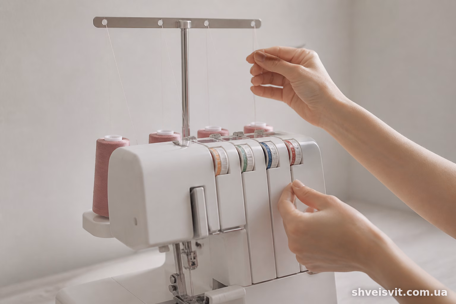 Janome 793PG: як правильно заправити нитки